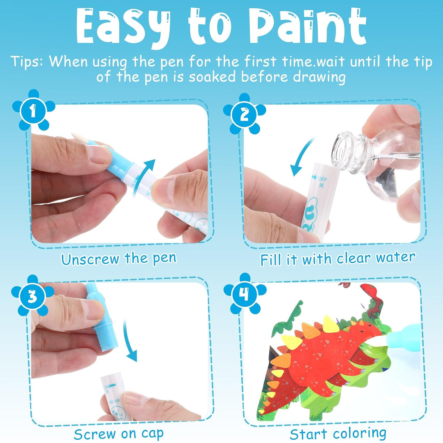 Reusable Water Coloring Book