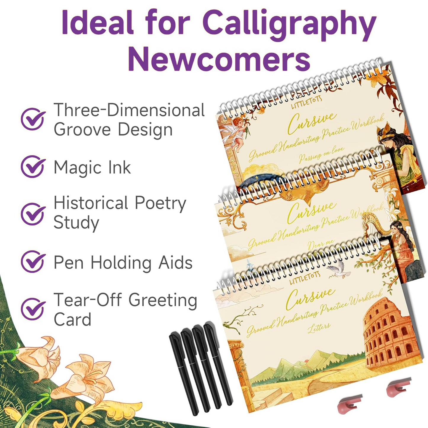 Cursive Magic Grooved Workbook: Master Elegant Writing